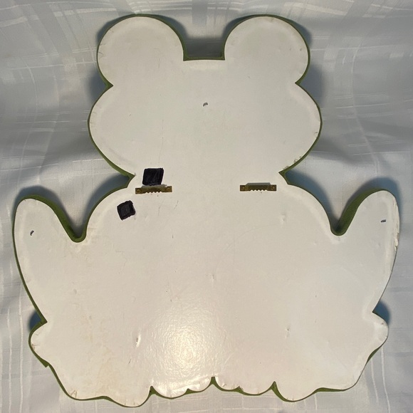Green Frog Padded Quilted Wall Hanging Photo Holder Nursery Kids Room Teen Decor - Picture 4 of 7